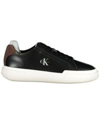 Calvin Klein - Black Polyurethane Men's Sneaker - Lyst