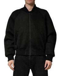Dolce & Gabbana - Nylon Full Zip Bomber Jacket Clothing - Lyst