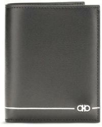 Ferragamo - Black Calf Leather Bos Taurus Wallet - Lyst