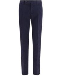 PT Torino - Blue Elastane Casual Pants - Lyst