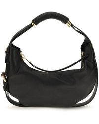 Moschino - Black Calf Leather Bos Taurus Handbag - Lyst