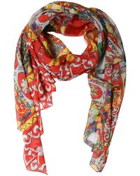 Dolce & Gabbana - Multicolor Silk Printed Shawl Stole Scarf - Lyst