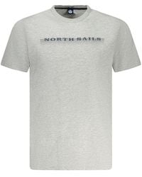 North Sails - Gray Cotton Men T - Lyst