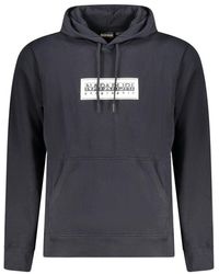 Napapijri - Black Cotton Men Sweater - Lyst