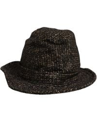 Dolce & Gabbana - Melange Blended Textured Tweed Capello Hat Wool Alpaca Nylon - Lyst