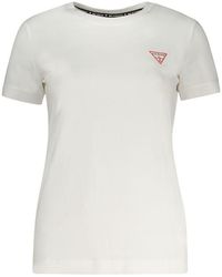 Guess - White Cotton Tops & T - Lyst