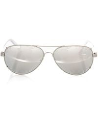 Frankie Morello - Elegant Aviator Eyewear With Smoked Lenses - Lyst