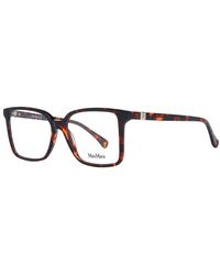Max Mara - Brown Acetate Glasses (frames) - Lyst