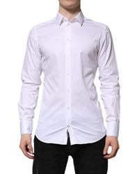 Dolce & Gabbana - Cotton Long Sleeve Dress Shirt - Lyst