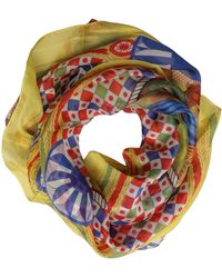Dolce & Gabbana - Multicolor Silk Carretto Foulard Scarf - Lyst