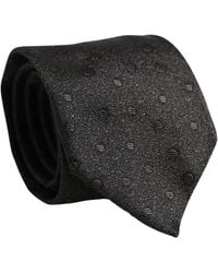 Dolce & Gabbana - Men Black Polka Dot Silk Adjustable Tied Necktie Tie - Lyst