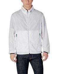 ARMANI EXCHANGE - White Polyester Jacket - Lyst