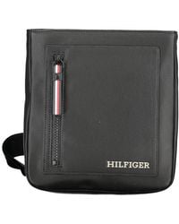 Tommy Hilfiger - Black Polyurethane Men Shoulder Bag - Lyst
