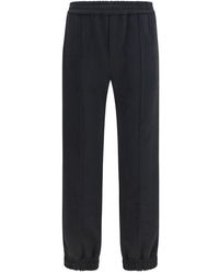 Valentino Garavani - Black Cotton Joggers (workout Pants) - Lyst