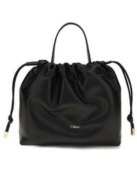Chloé - Black Lamb Ovis Aries Aries Shoulder Bag - Lyst