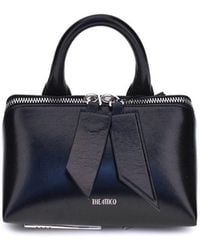 The Attico - Black Calf Leather Bos Taurus Shoulder Bag - Lyst