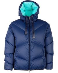 Centogrammi - Blue Nylon Jackets & Coat - Lyst