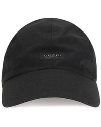 Gucci - Black Cotton Cap (baseball Hat) - Lyst
