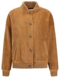 Kristina Ti - Brown Cotton Bomber - Lyst
