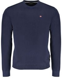 Napapijri - Blue Cotton Sweater - Lyst