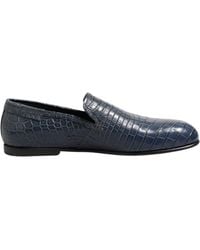 Dolce & Gabbana - Crocodile Nappa Slip-on Shoes - Lyst