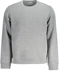 Calvin Klein - Grigio Polyester Men Sweatshirt - Lyst