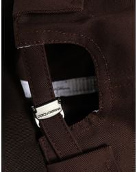 Dolce & Gabbana - Men Brown Cotton Docker Capello Brimless Hat - Lyst