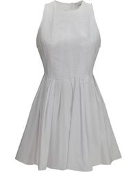 Max Mara - White Cotton Casual Dress - Lyst