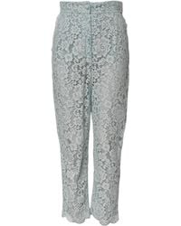 Dolce & Gabbana - Lace Light Pants - Lyst