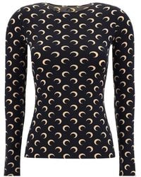 Marine Serre - Polyamide Long Sleeve T-Shirt - Lyst