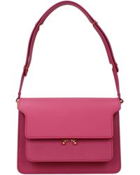 Marni - Pink Leather Shoulder Bag - Lyst
