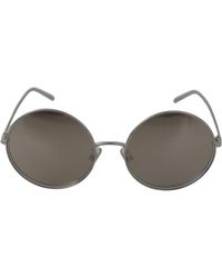Dolce & Gabbana - Plated Round Gray Le Nses Sunglasses - Lyst
