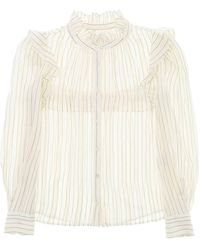 Isabel Marant - Isabel Marant Etoile "Striped Cotton Blouse By Id - Lyst