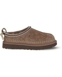 UGG - Brown Leather Mules - Lyst