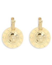 Versace - Gold Brass Earrings - Lyst