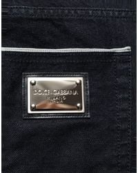 Dolce & Gabbana - Cotton Stretch Straight Denim Jeans Elastane Clothing - Lyst