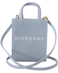 Givenchy - Blue Coated Canvas Vertical Cloud Mini Shoulder Bag - Lyst