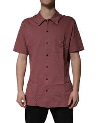 Dolce & Gabbana - Dark Button Down Casual Polo Shirt - Lyst