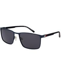 Tommy Hilfiger - Blue Metal Sunglasses - Lyst