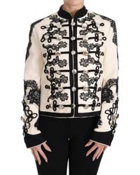 Dolce & Gabbana - Floral-embroidery Jacket - Lyst