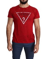 Guess - Radiant Cotton Stretch T-Shirt - Lyst