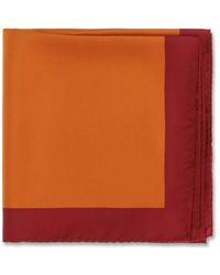 Saint Laurent - Orange Silk Foulard - Lyst