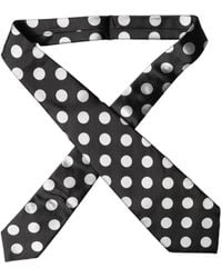 Dolce & Gabbana - Polka Dot Silk Adjustable Necktie Tie And - Lyst