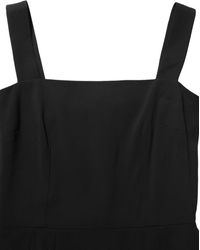 Dolce & Gabbana - Black Viscose Stretch Sheath Midi Dress - Lyst