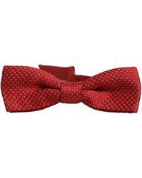 Dolce & Gabbana - Polka Dot Silk Adjustable Neck Papillon Bow Tie - Lyst
