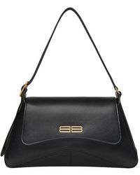 Balenciaga - Black Leather Crossbody Bag - Lyst