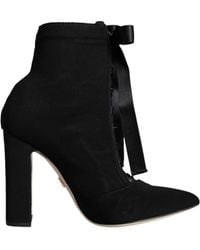 Dolce & Gabbana - Jersey Stretch Ankle Booties Shoes - Lyst