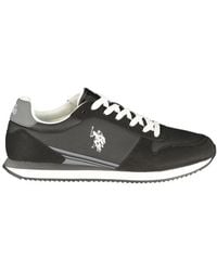 U.S. POLO ASSN. - Black Polyurethane Men's Sneaker - Lyst
