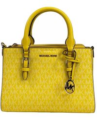 Michael Kors - Charlotte 3 In 1 Satchel Bag Crossbody Golden Yellow - Lyst