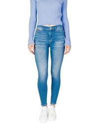 Tommy Hilfiger - Blue Cotton Skinny Jeans - Lyst